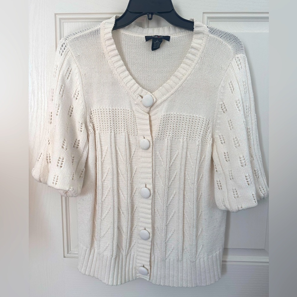 Style & Co. Women's Cream Sweater, L